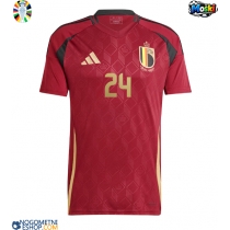 Moški Nogometni dresi Belgija Amadou Onana #24 Domači EP 2024 Kratek Rokav